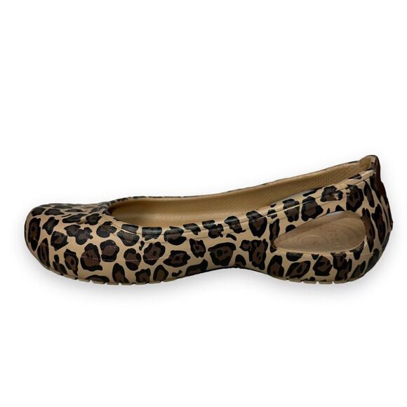 Crocs Kadee Leopard Print Slip-on Comfort Shoes Women's 5 - Picture 6 of 11